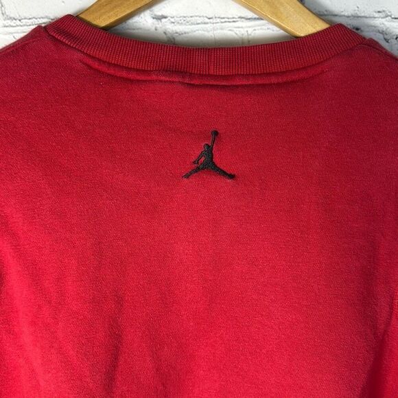 Air Jordan Flight Club Sweatshirt Shirt Red Black Size S Small - Picture 3 of 7